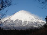 富士山と雪