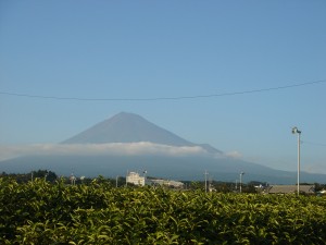 富士山のアップ