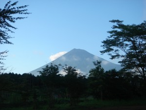 富士山とデニムリペア